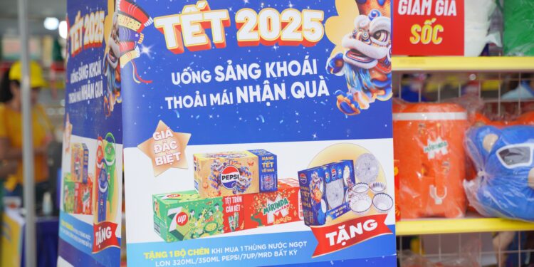 Suntory PepsiCo Việt Nam – Nhà Tài Trợ Đồng Hành Cùng Chương Trình Bán Hàng Lưu Động – Bình Ổn Thị Trường Tết 2025